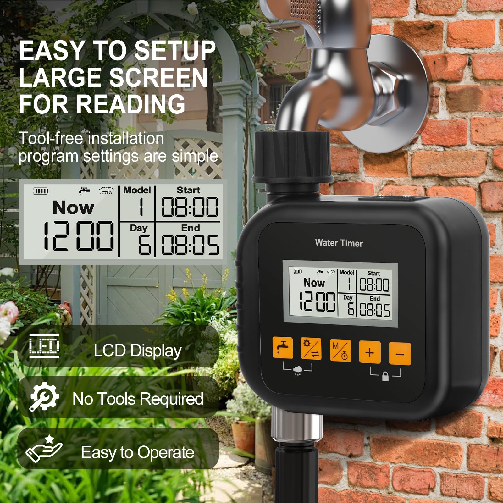 CYWEN MARDEN sprinkler timer packaging includes user manual for setup