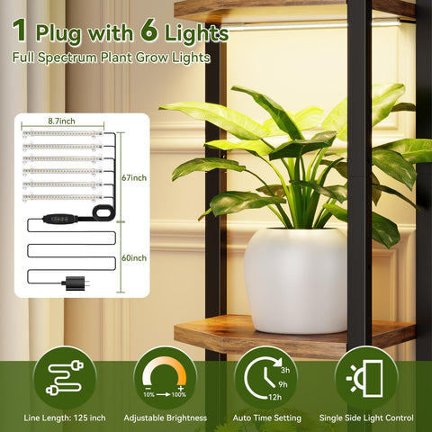 CYXPHION C1 grow lights in action, adjustable brightness for varied plant needs