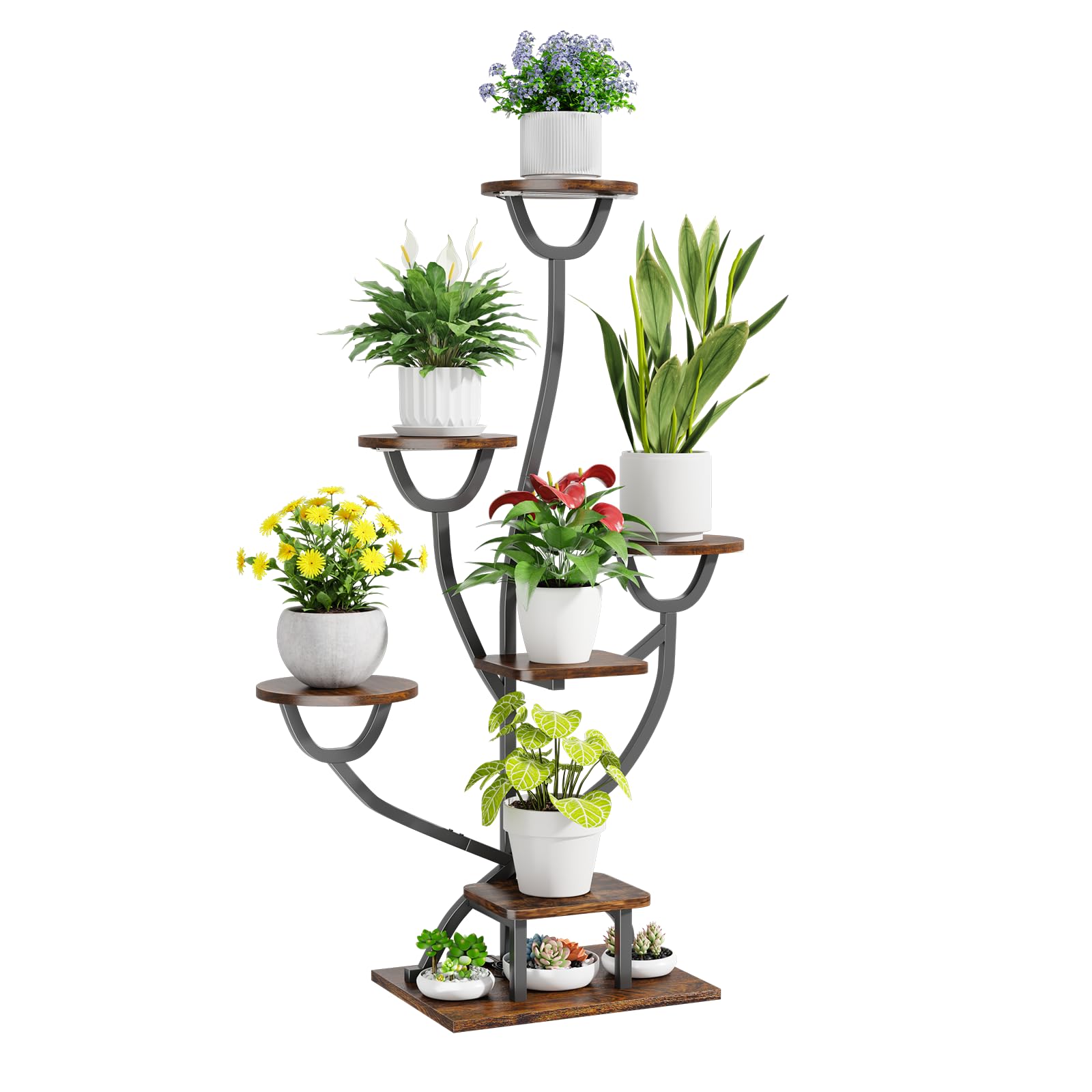 CYXPHION modern display shelf elevates plants and decor gracefully.