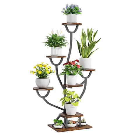 CYXPHION modern display shelf elevates plants and decor gracefully.