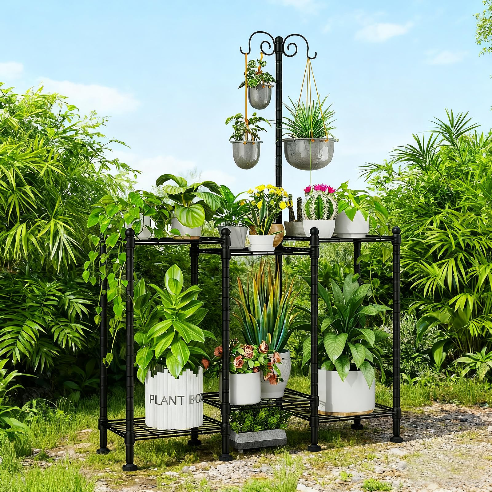 CYXPHION waterproof coating protects pots and soil from rain.