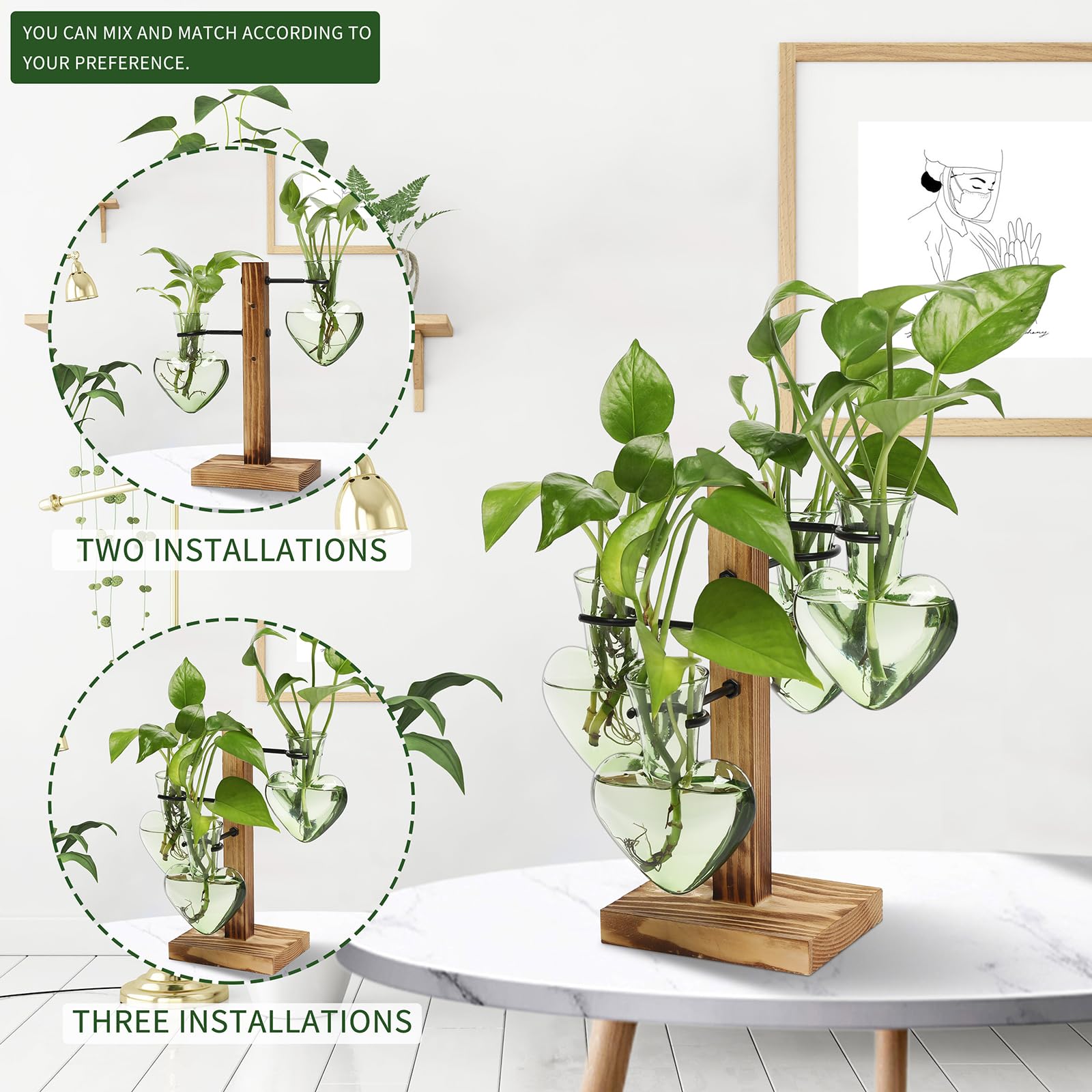 CYZglass gift idea for women featuring the terrarium vase