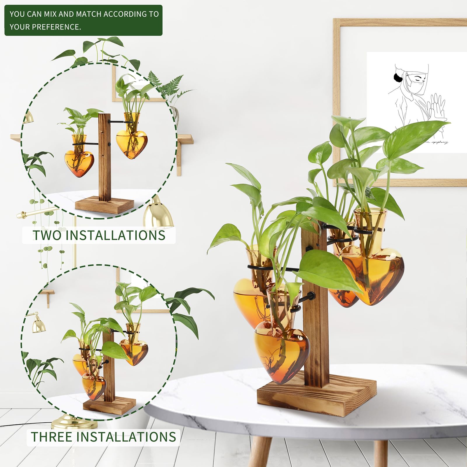 CYZglass windowsill office decor setup with glass vase