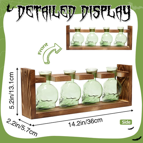 CYZglass wooden stand supports the propagation set securely