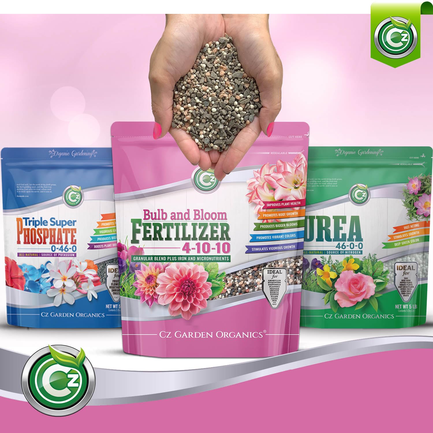 Cz Garden 4-10-10 fertilizer ideal for bulbs and flowering plants