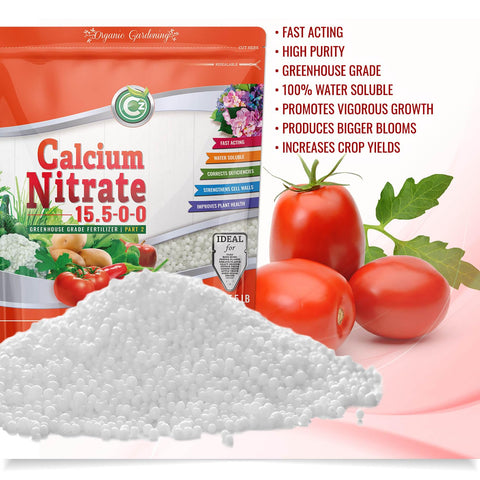 Cz Garden Calcium Nitrate pour image highlighting easy dosing for garden feeding