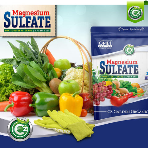 Cz Garden Leaves flourish with magnesium sulfate for vibrant greenery