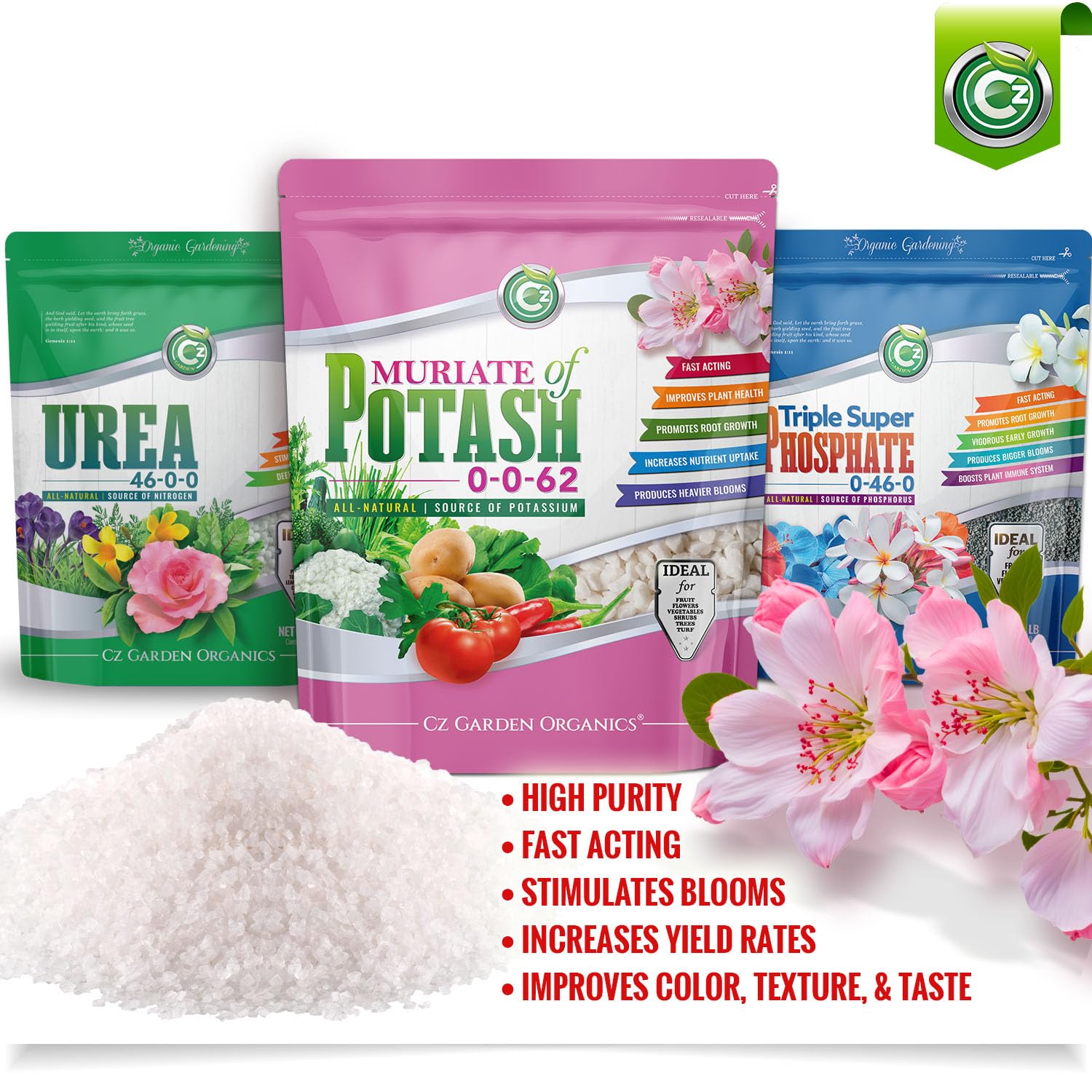 Muriate of Potash dissolving in water for even root uptake