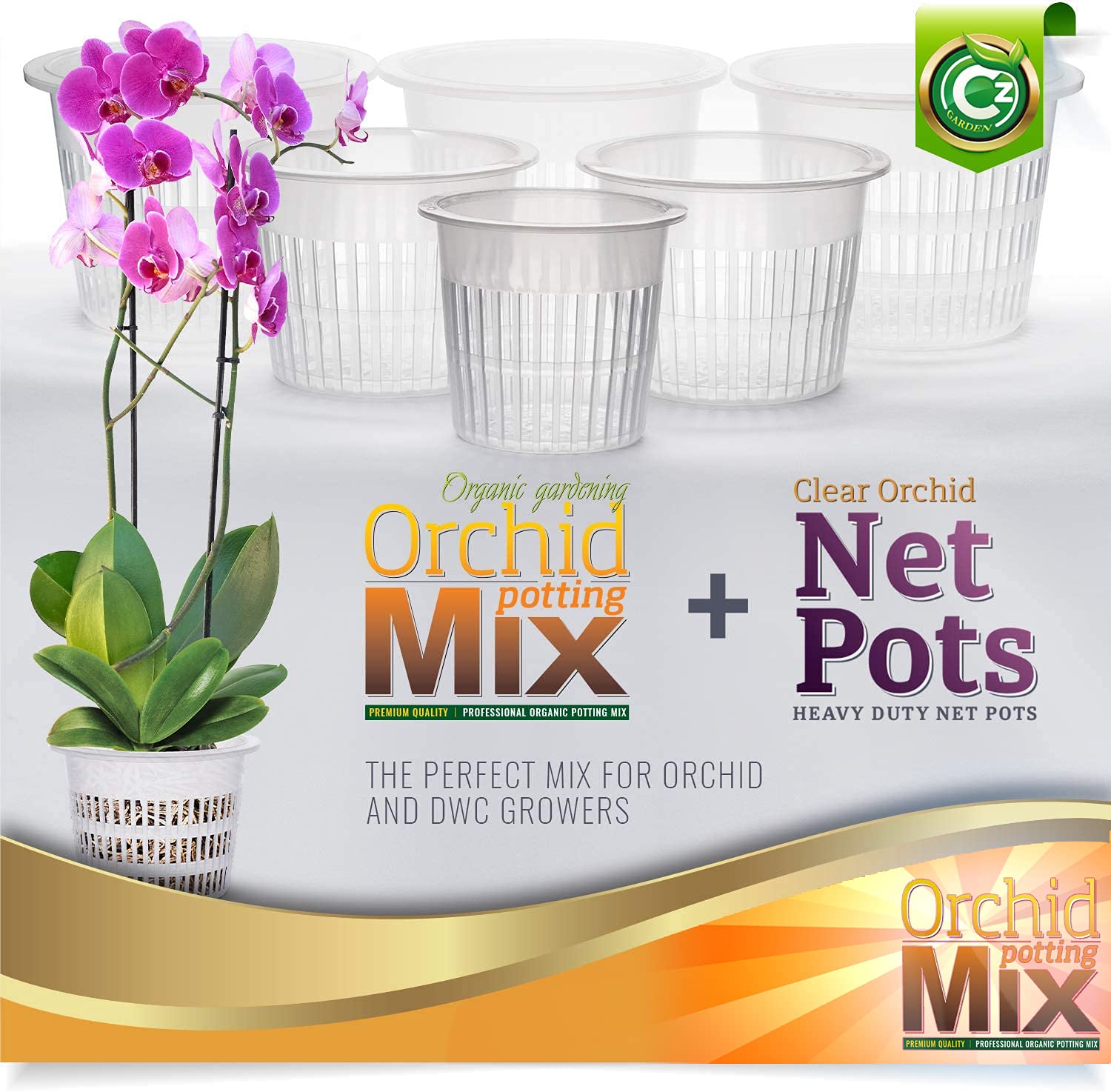 Cz Garden Orchid Potting Mix coconut husk closeup adds moisture retention