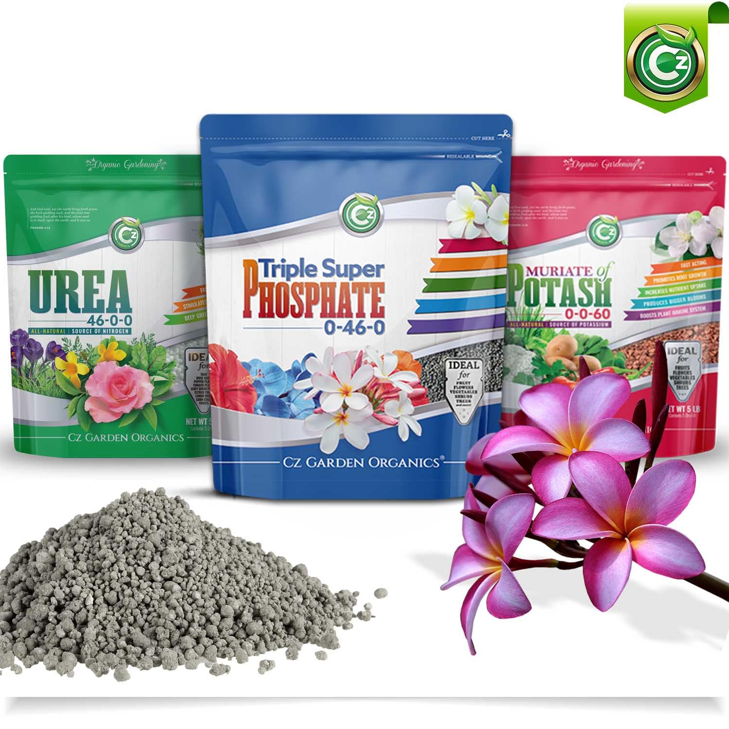 Cz Garden sealed pouch for easy pouring supports precise dosing for plants.