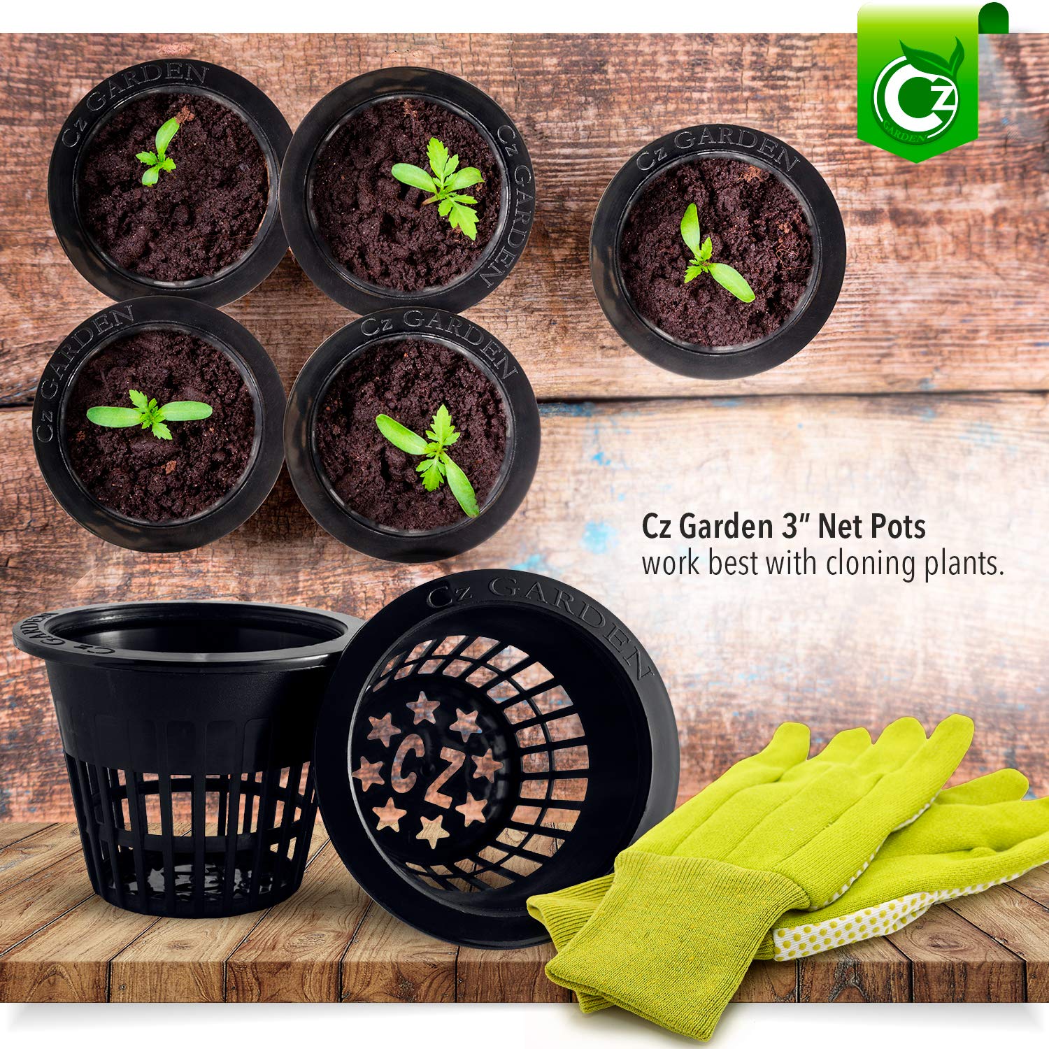 Cz Garden Supply 3-inch net cup compatible with expanded clay media