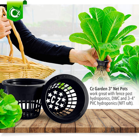 Cz Garden Supply 3-inch net cup for hydroponics with sturdy wide rim