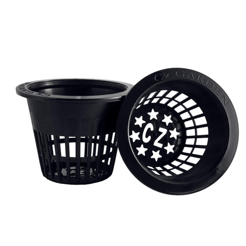 Cz Garden Supply 3-inch net cup with wide rim for orchid potting and easy handling