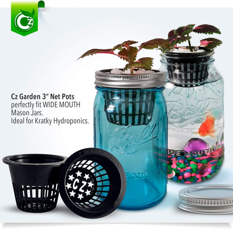 Cz Garden Supply 3-inch net cup highlighting slotted mesh for better root growth