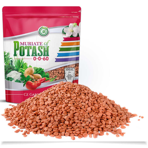 Cz Garden Supply Muriate of Potash container ready for storage.