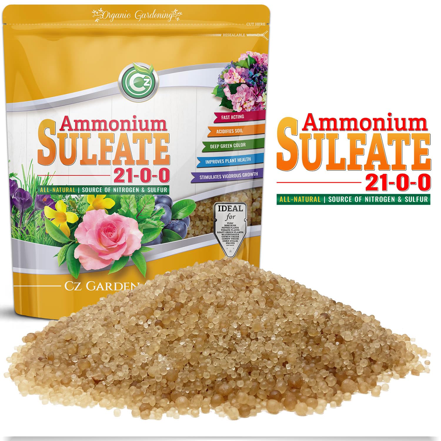 Premium quality ingredients featured in Cz Garden Supply products.