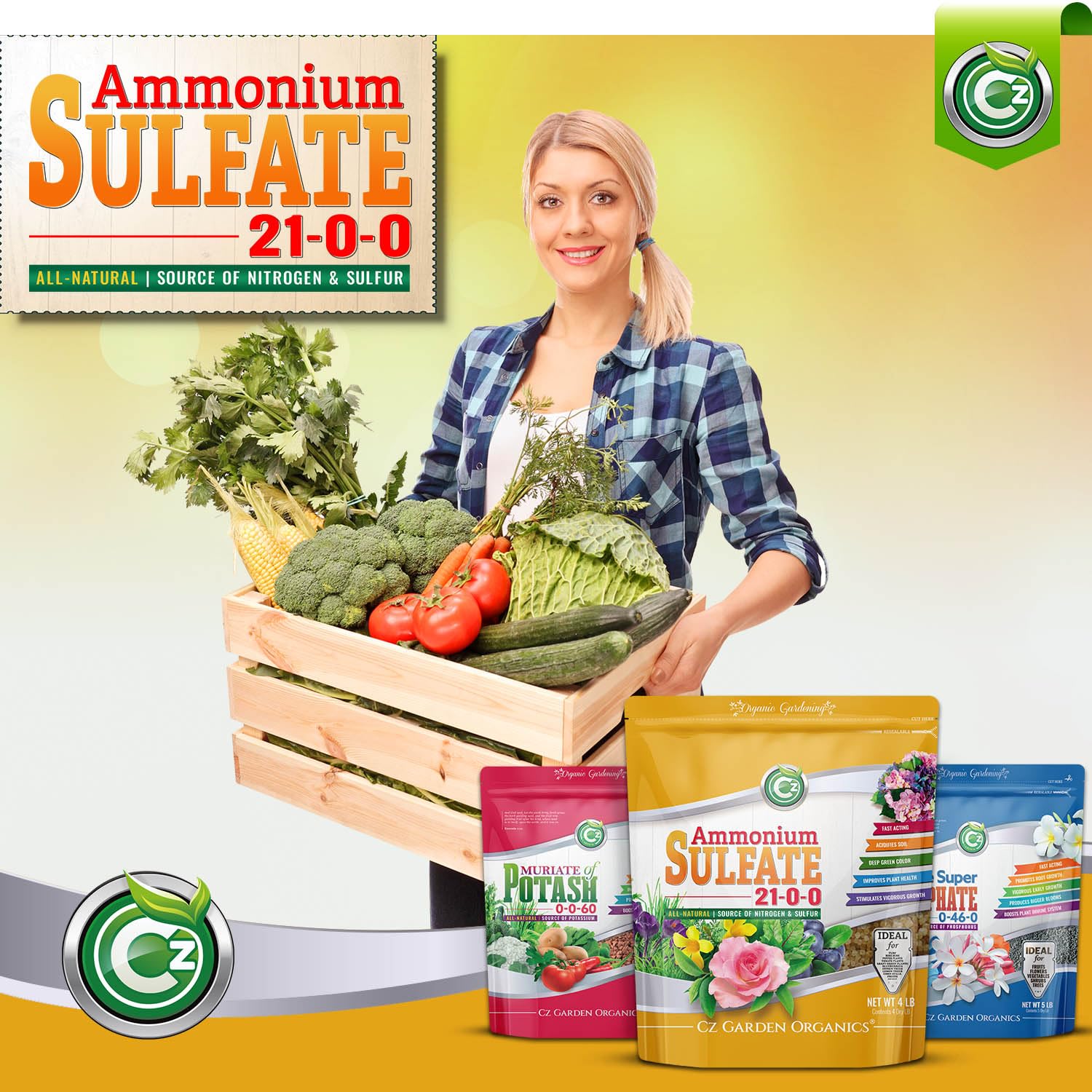Sealed 4lb resealable bag from Cz Garden Supply for easy storage.