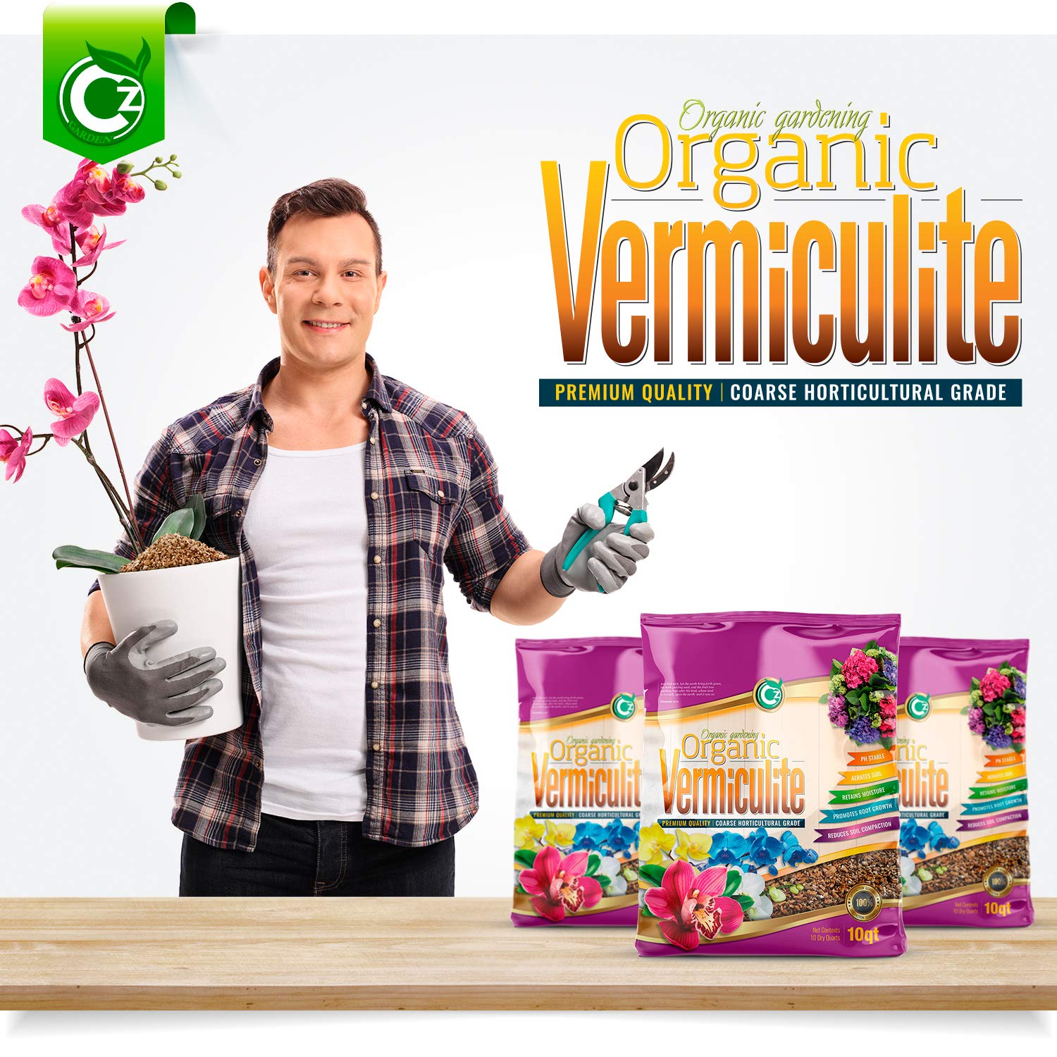 Cz Garden Vermiculite moisture retention supports steady hydration.