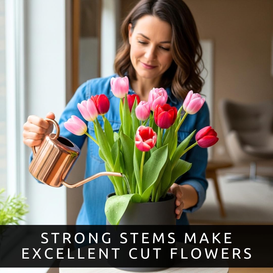 CZ Grain mixed tulips produce sturdy stems for cut flower bouquets