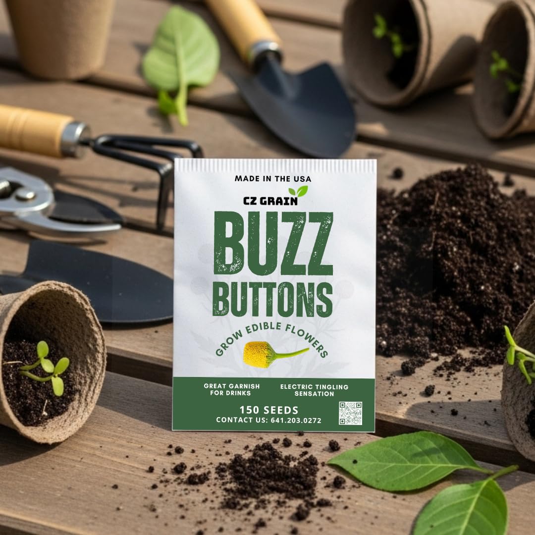 CZ Grain Buzz Button Seeds authentic, high-quality packaging