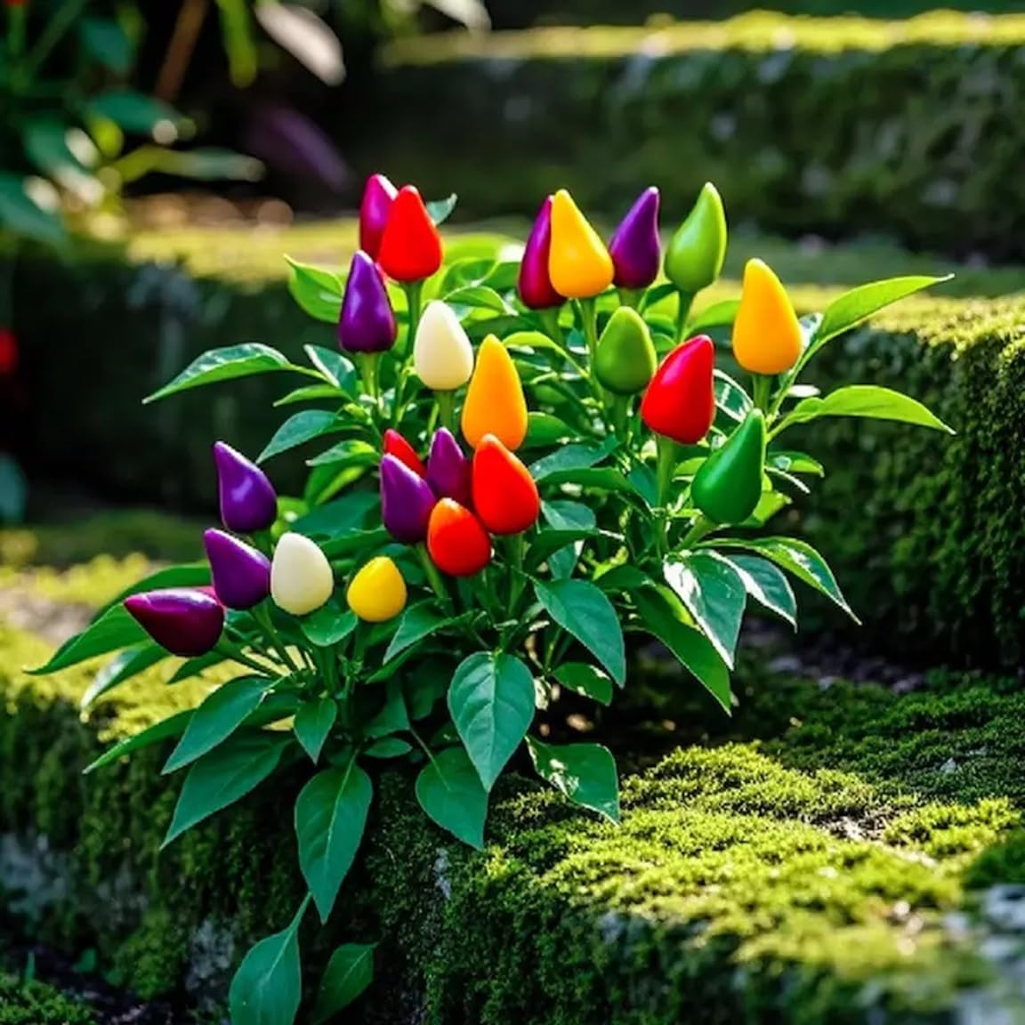 CZ Grain five-color pepper seeds in packaging for easy planting and gifting.