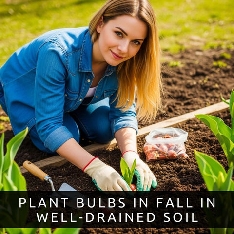 Fall planting in well-drained soil promotes strong roots