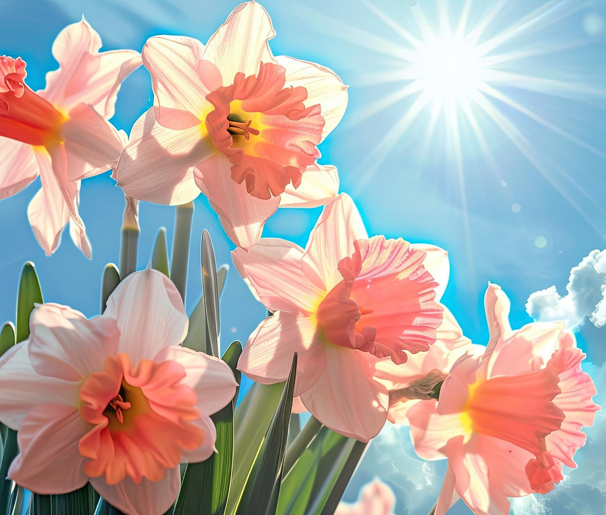 CZ Grain Pink Party daffodil bulbs ready for easy garden planting