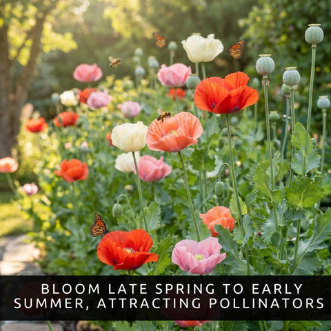 CZ Grain poppy seeds in soil, perfect for spring sowing and vibrant blooms.