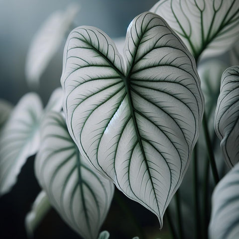 CZ Grain Snow White Caladium bulbs color showcase for bright garden color and container display