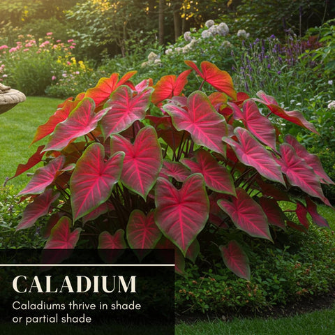 CZ Grain Tropical foliage display adds bold color to indoor and outdoor spaces.