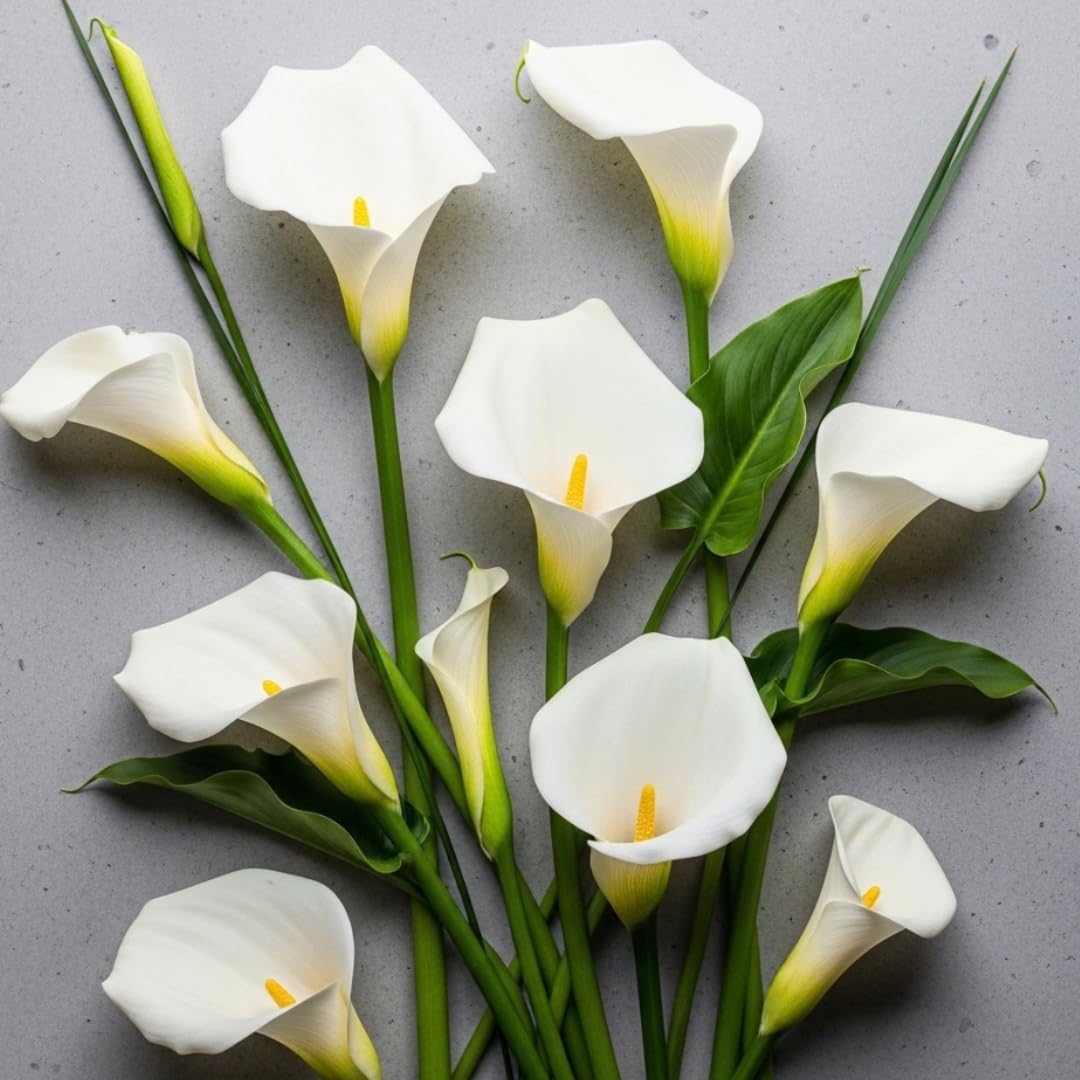 CZ Grain White Calla Lily bulbs ready for vibrant garden beds.
