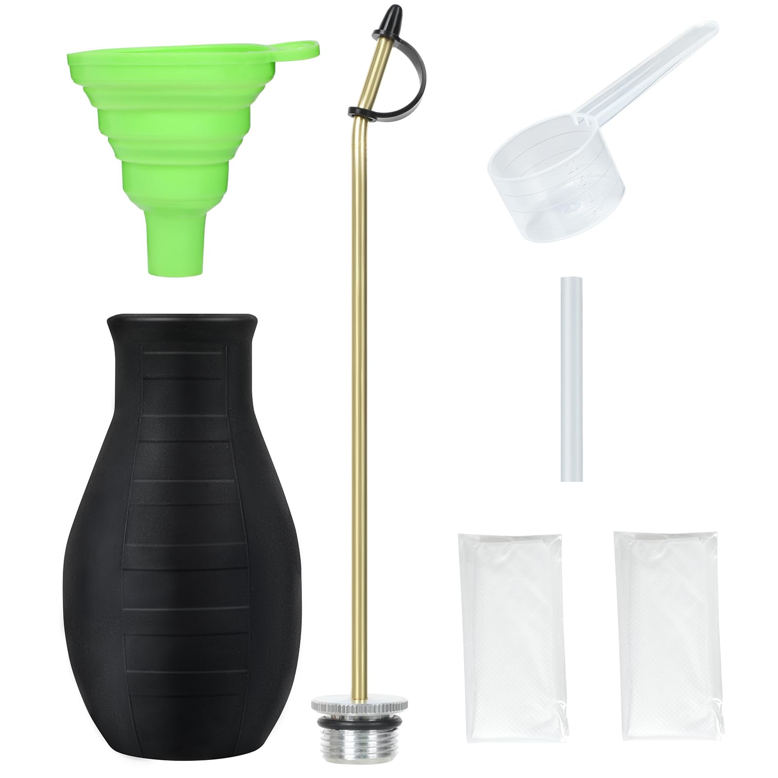 CZA diatomaceous earth duster bulb with long copper tube for precise application
