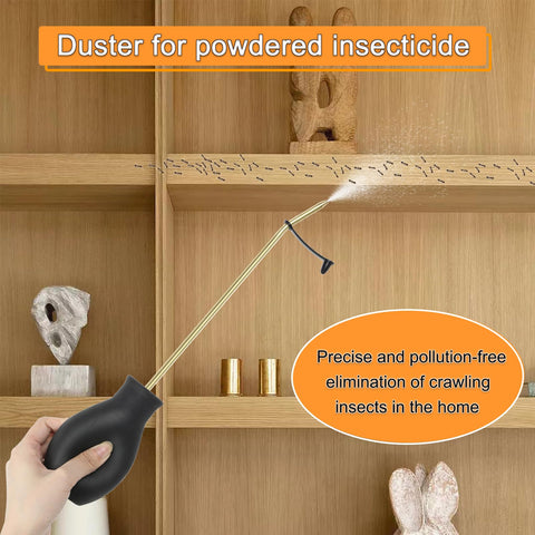 CZA powder sprayer with extendable nozzle for easy distribution of powder