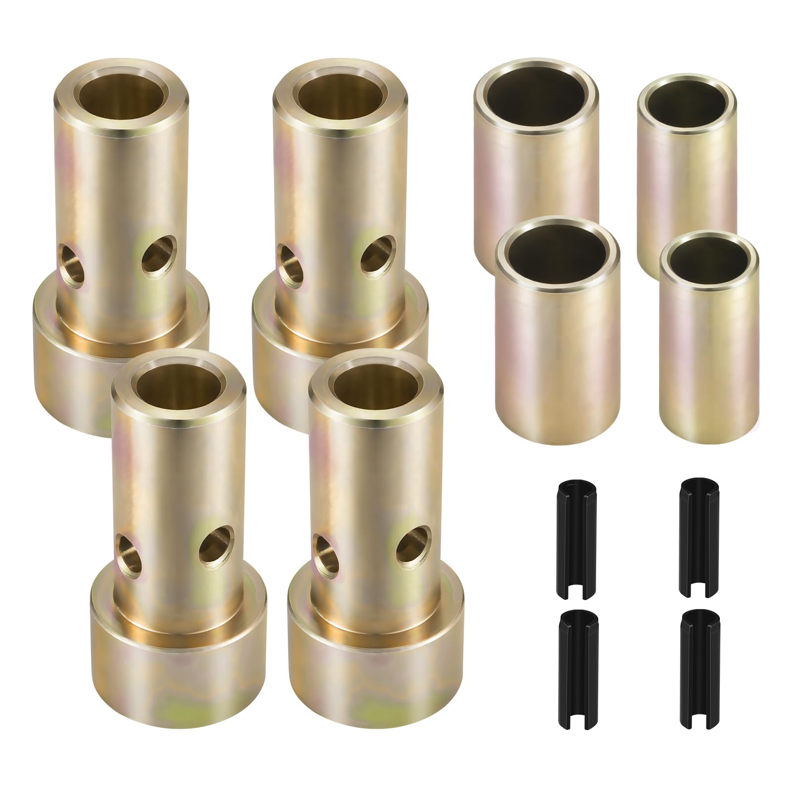 CZC AUTO Cat 1 quick hitch bushings kit shows complete set for secure tractor connections.