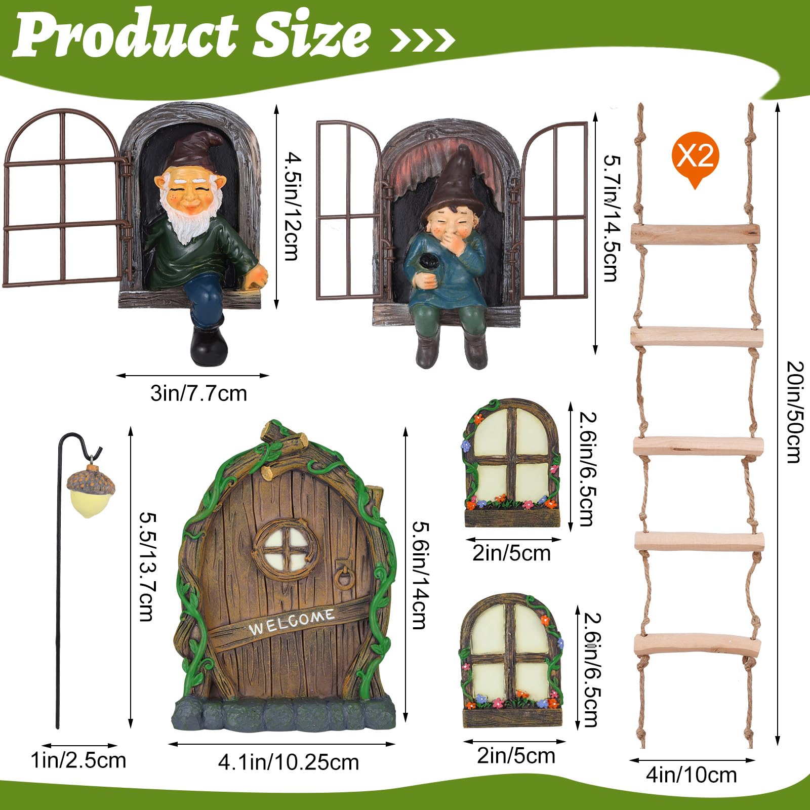 Czlotyh second elf out-the-door tree hugger adds outdoor charm.