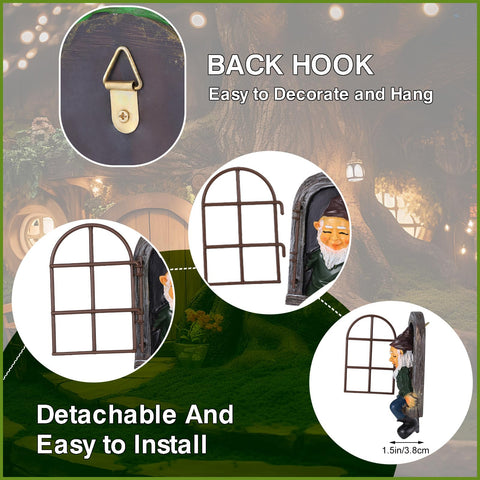 Czlotyh ladder hanging tree decoration brightens garden spaces.