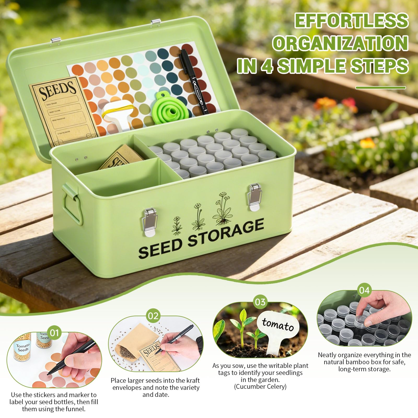 CZMIYRPY kit includes bottles, bags, and labels for easy sorting.