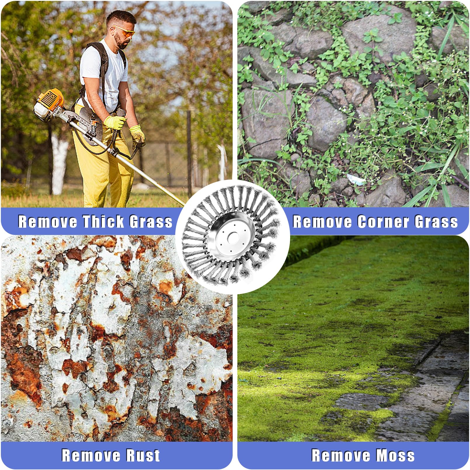 CZS tool for moss and weed cleanup on sidewalks