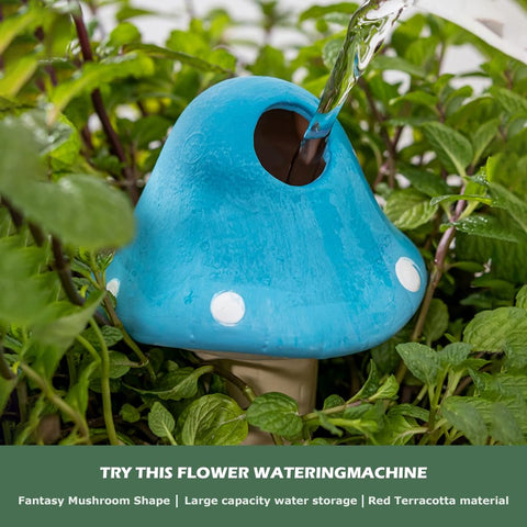 CZWL&HG 4-pack plant watering stakes helps prevent drought stress.
