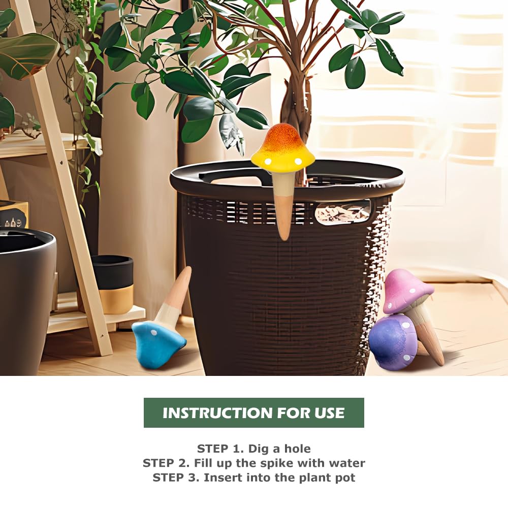 CZWL&HG vacation watering spikes outdoors supporting vacation plant care.