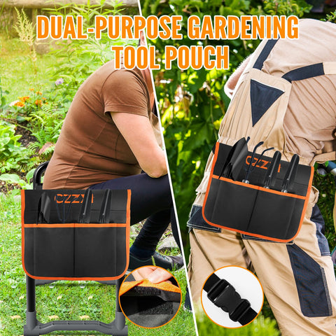 CZZXI Garden Kneeler non-slip feet ensure stability on multiple surfaces.