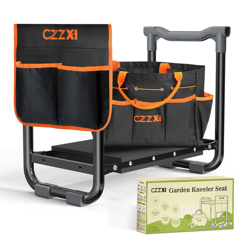 CZZXI Garden Kneeler pad wide offers comfortable knee and back support for gardening tasks.