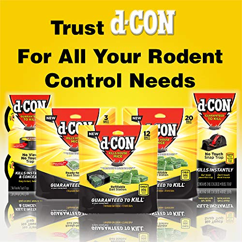 D-Con kitchen/pantry use shows practical mice control in busy spaces.