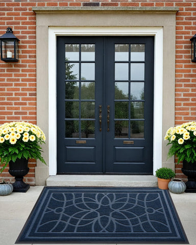 DEXI mat traps dirt before entry, reducing indoor cleaning workload