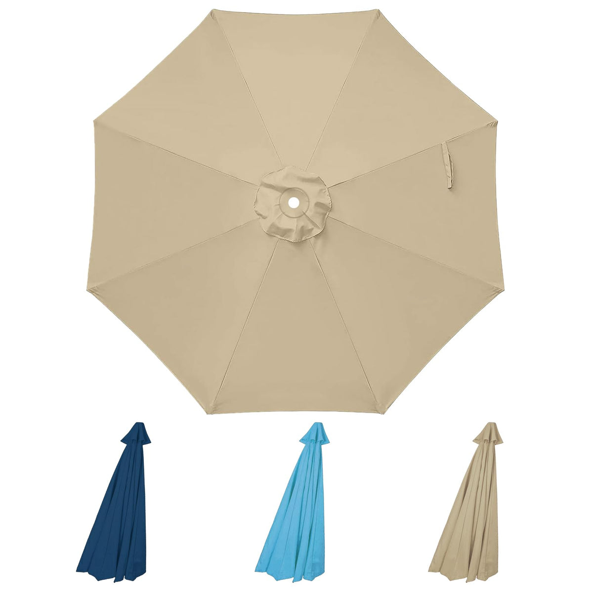 D&amp;ONEHOS 10ft canopy-top replacement for cantilever umbrella, easy install and fresh shade.