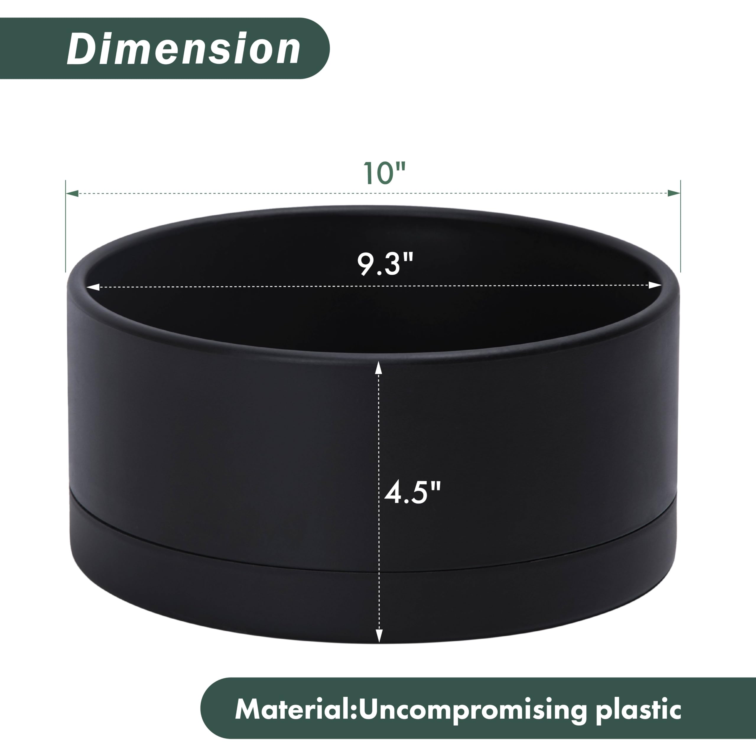 D'vine Dev planter with drainage hole and detachable saucer for easy upkeep.