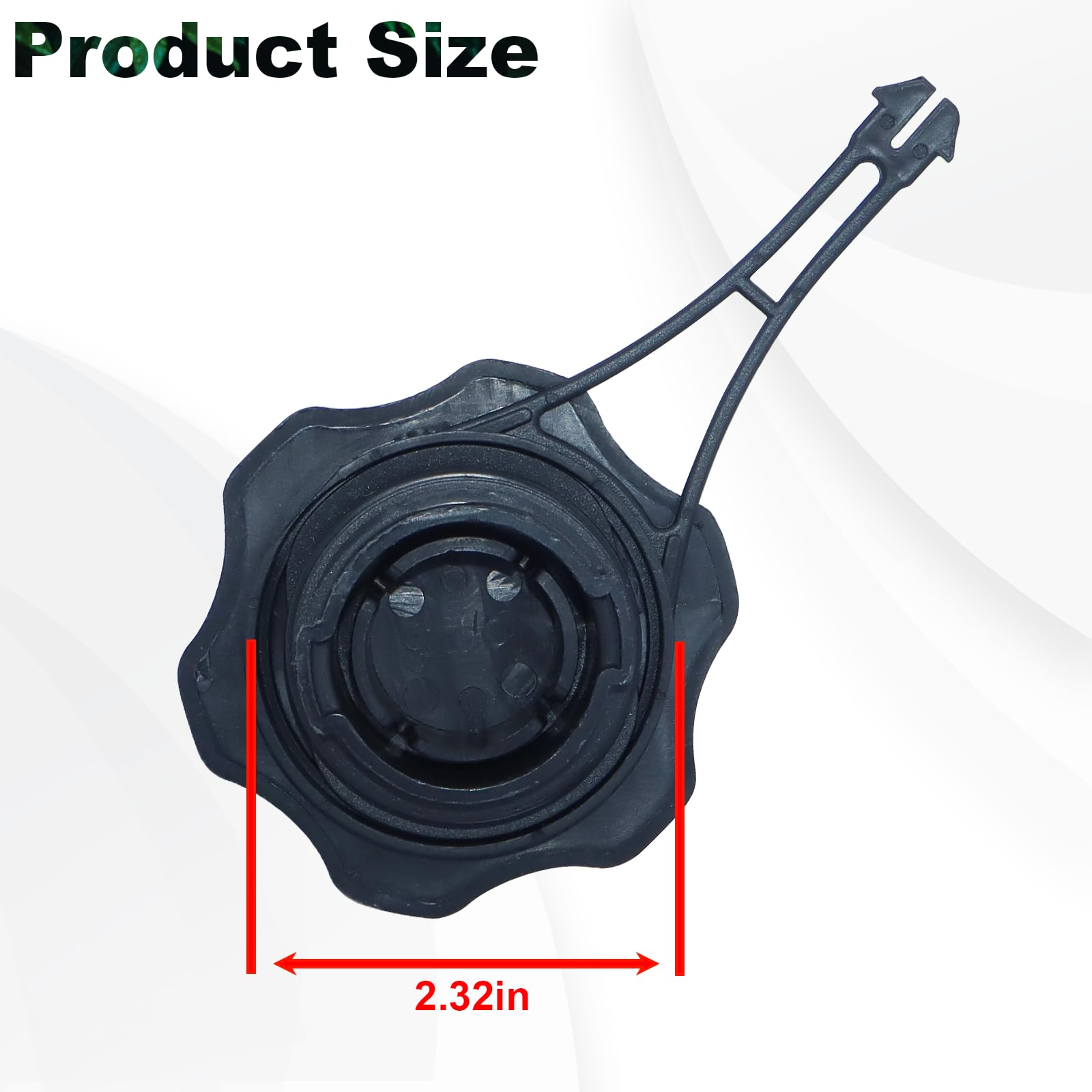 DABAZUALY durable molded plastic gas cap for mower fueling