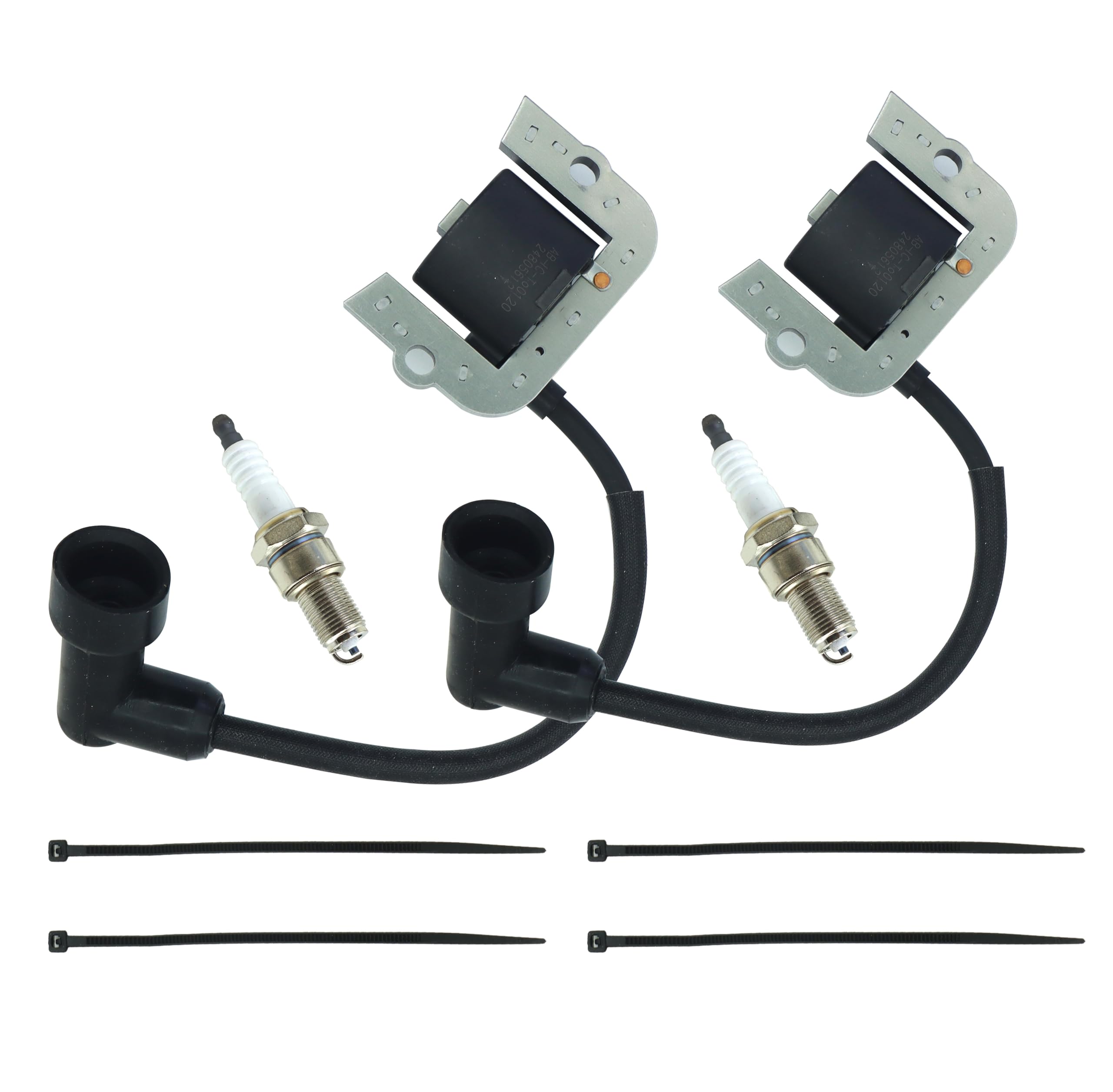 DABAZUALY ignition coil bundle for TimeCutter SW-4200 improves spark consistency for smooth mowing.