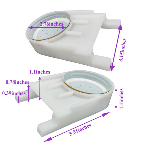 Dabkanna easy-install feeder with inverted jar for quick hive topping