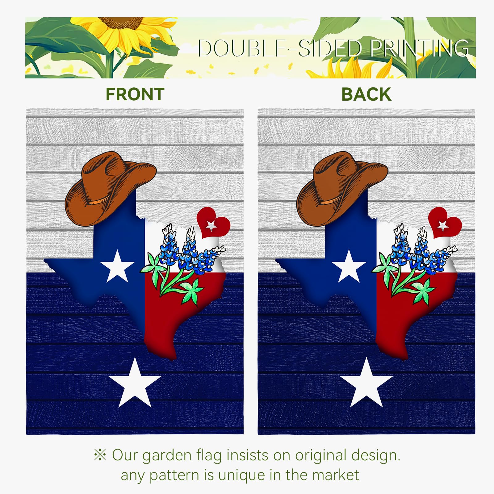 Dacawin double-sided flag reads clearly from both sides for high visibility.